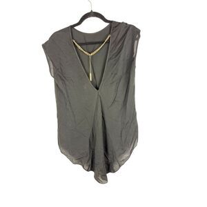 Michael Kors Black tunic blouse - size M